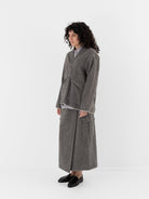 POLYPLOID Snap Button Blouson B in Gray - POLYPLOID at Worthwhile - shop TOP