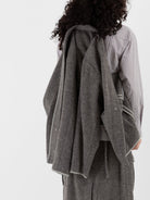 POLYPLOID Snap Button Blouson B in Gray - POLYPLOID at Worthwhile - shop TOP