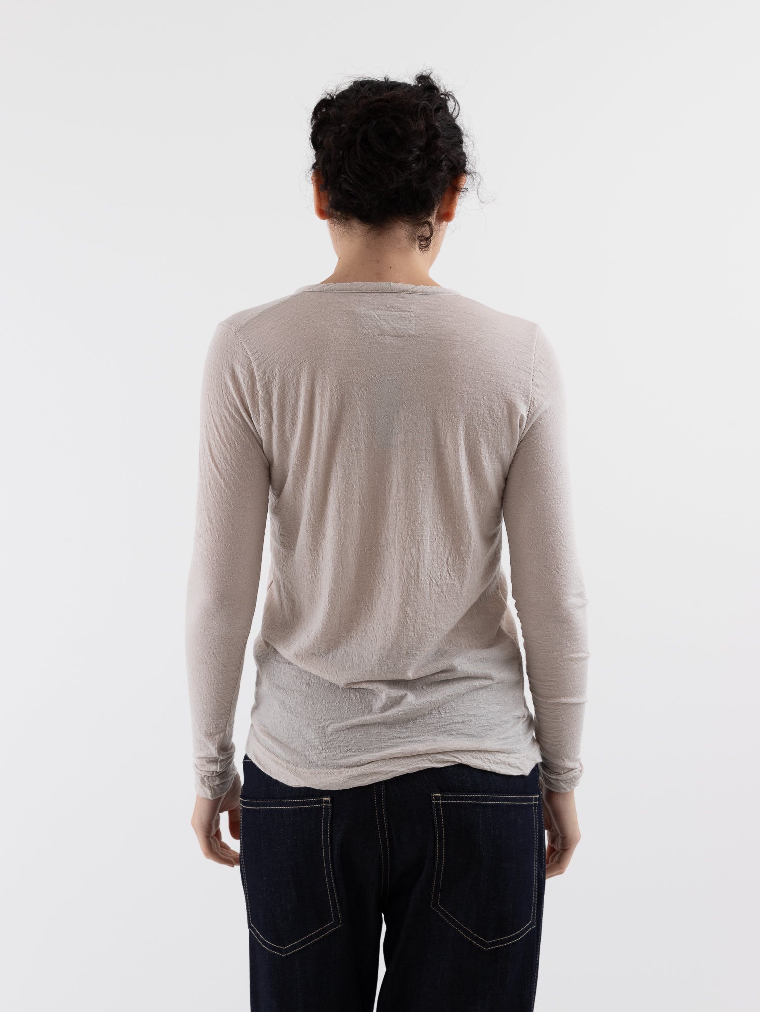 Prïvate 02 04 Cashmere Tee in Latte - PRIVATE 02 04 at Worthwhile - shop TOP