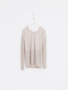 Prïvate 02 04 Cashmere Tee in Latte - PRIVATE 02 04 at Worthwhile - shop TOP
