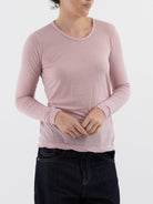 Prïvate 02 04 Cashmere Tee in Rose - PRIVATE 02 04 at Worthwhile - shop TOP
