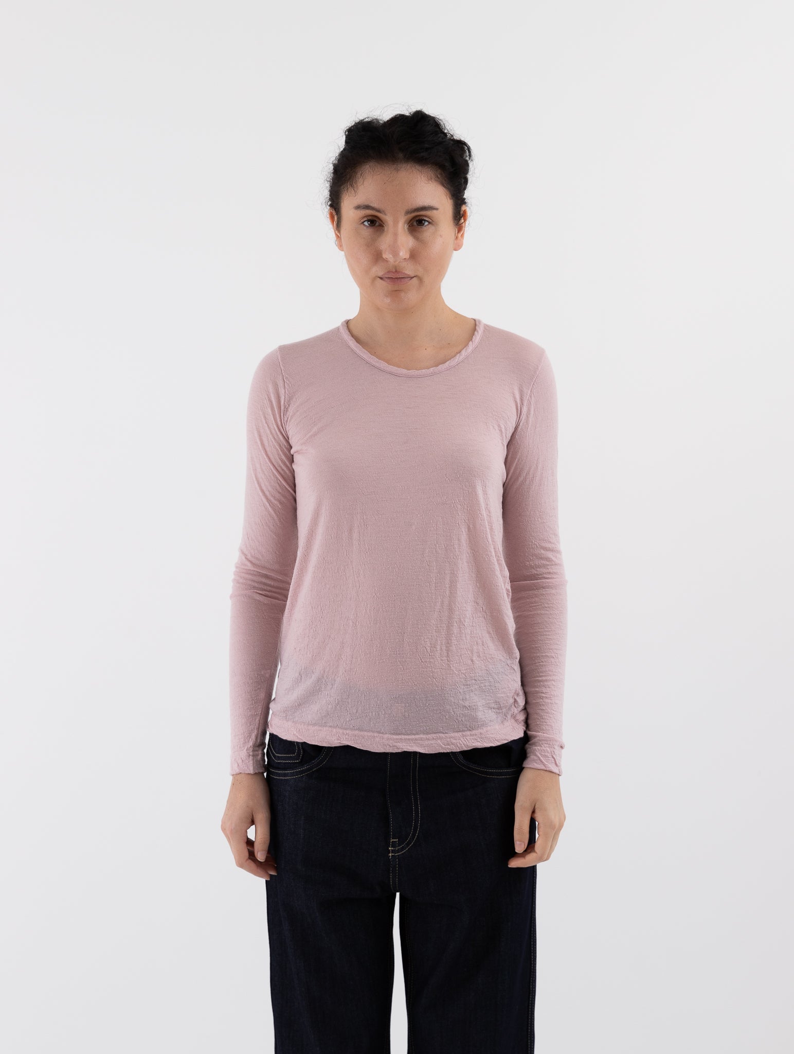 Prïvate 02 04 Cashmere Tee in Rose - PRIVATE 02 04 at Worthwhile - shop TOP