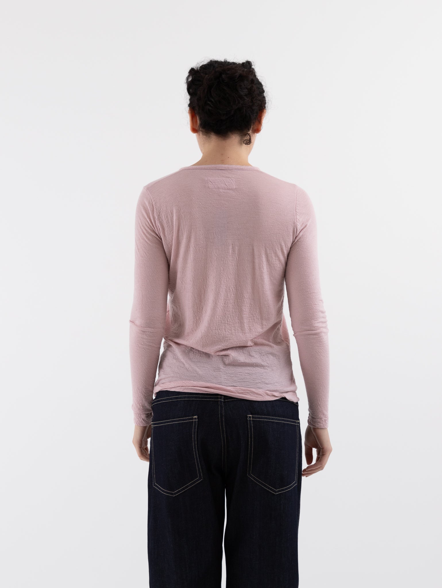 Prïvate 02 04 Cashmere Tee in Rose - PRIVATE 02 04 at Worthwhile - shop TOP