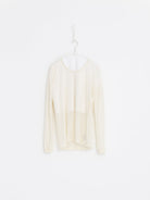 Prïvate 02 04 Cashmere Tee in White - PRIVATE 02 04 at Worthwhile - shop TOP