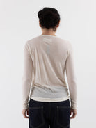 Prïvate 02 04 Cashmere Tee in White - PRIVATE 02 04 at Worthwhile - shop TOP