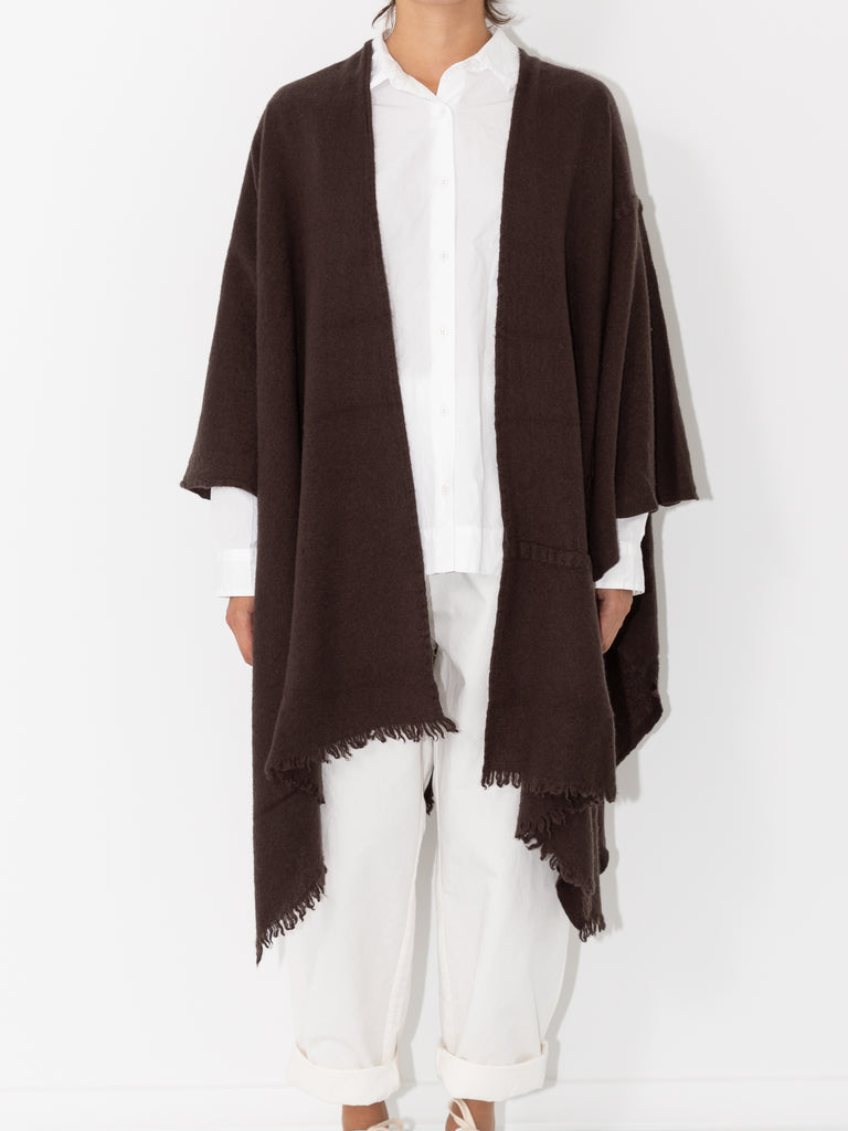 Prïvate 02 04 Cashmere Poncho, Kakao - Worthwhile