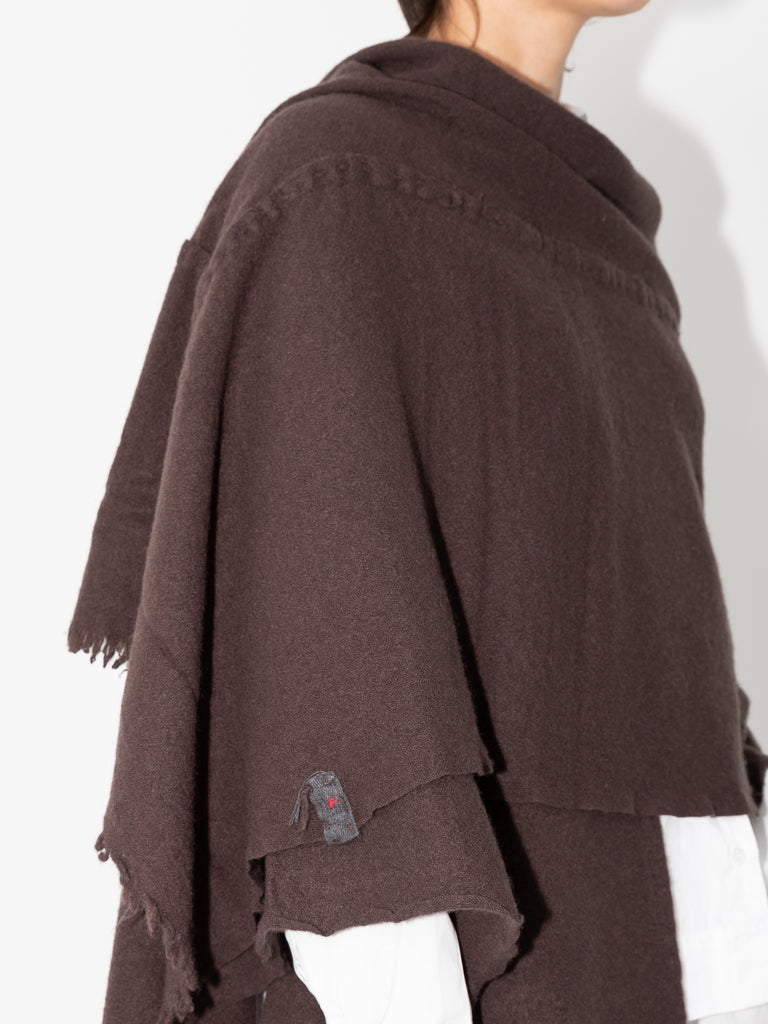 Prïvate 02 04 Cashmere Poncho, Kakao - Worthwhile