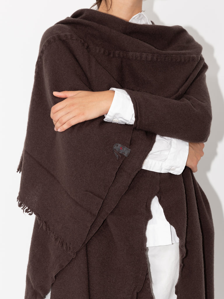 Prïvate 02 04 Cashmere Poncho, Kakao - Worthwhile