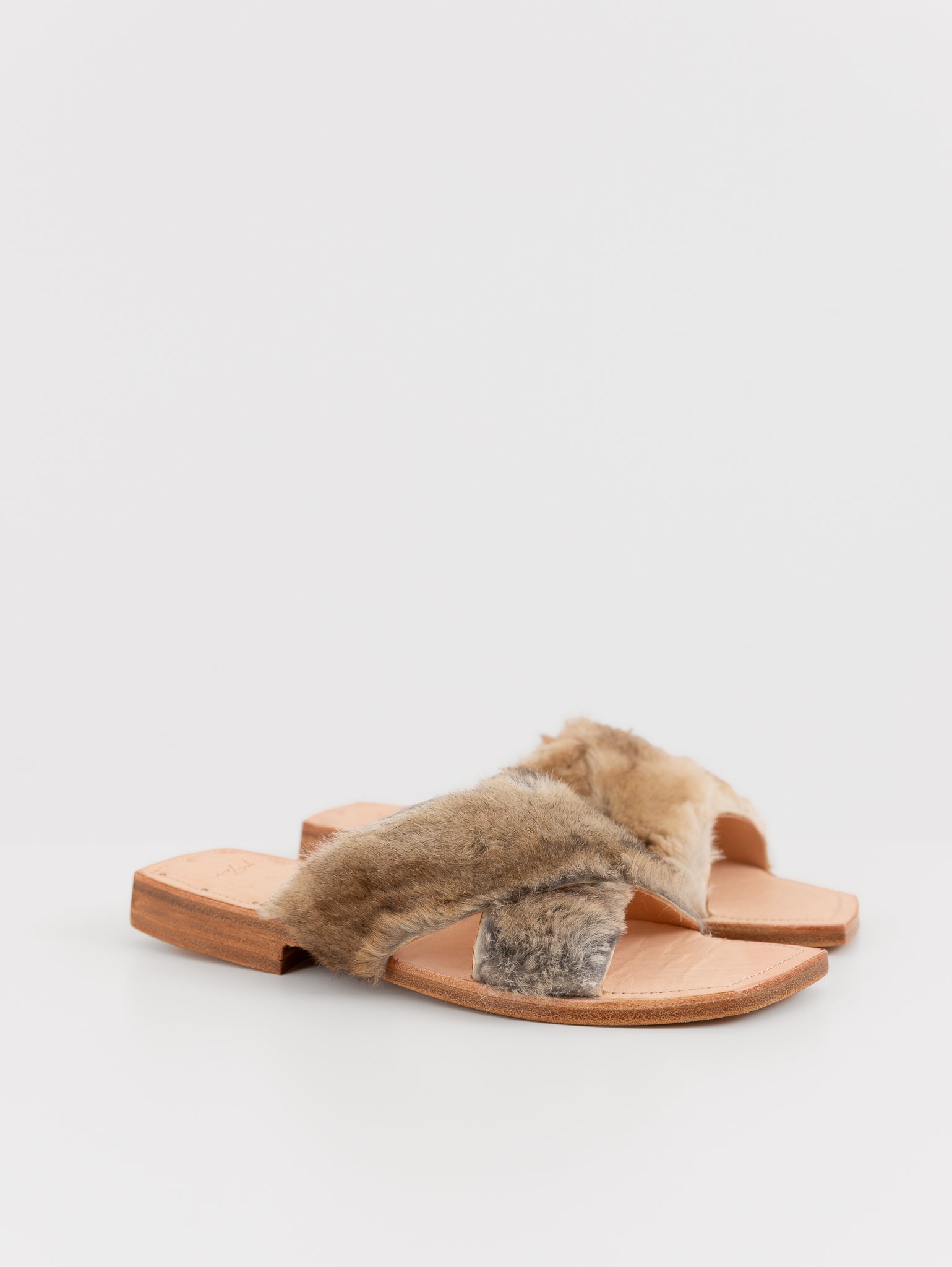 Quitan Rabbit Fur Sandals No. 1 - QUITAN at Worthwhile - shop SANDAL