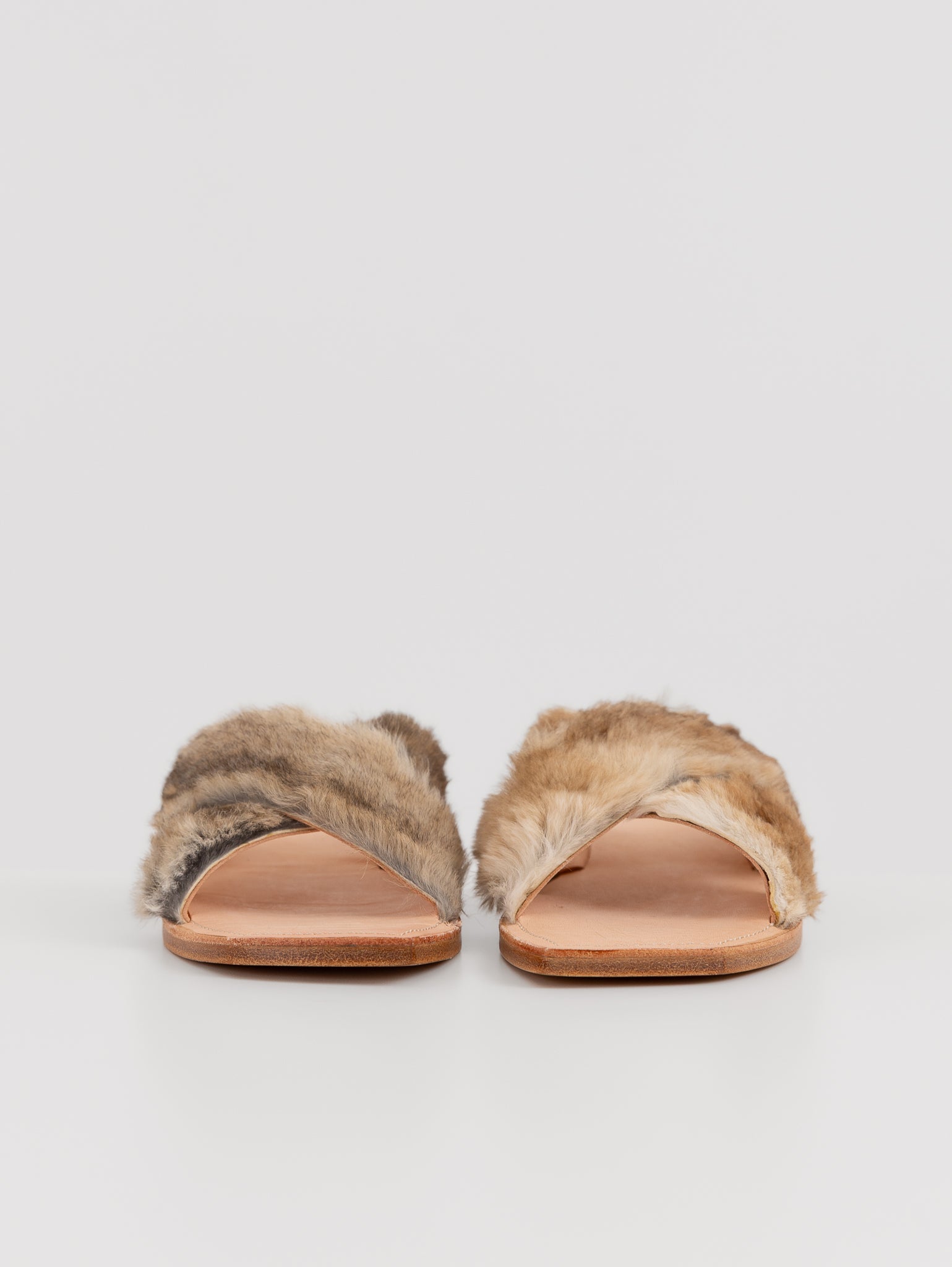 Quitan Rabbit Fur Sandals No. 1 - QUITAN at Worthwhile - shop SANDAL