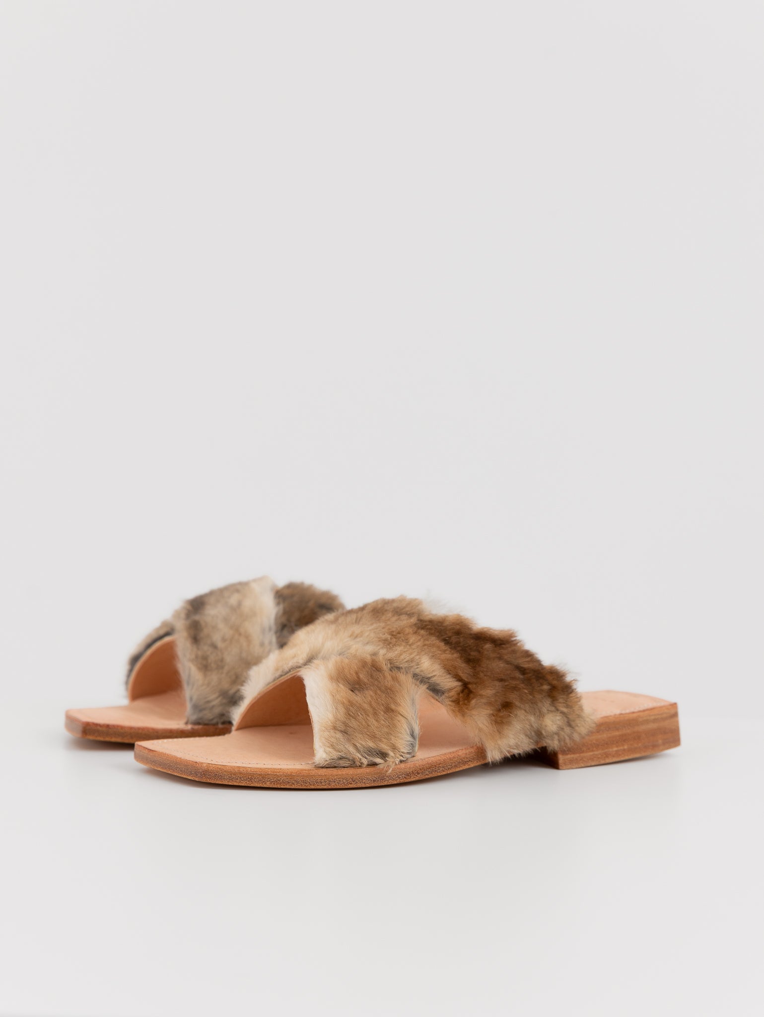 Quitan Rabbit Fur Sandals No. 1 - QUITAN at Worthwhile - shop SANDAL