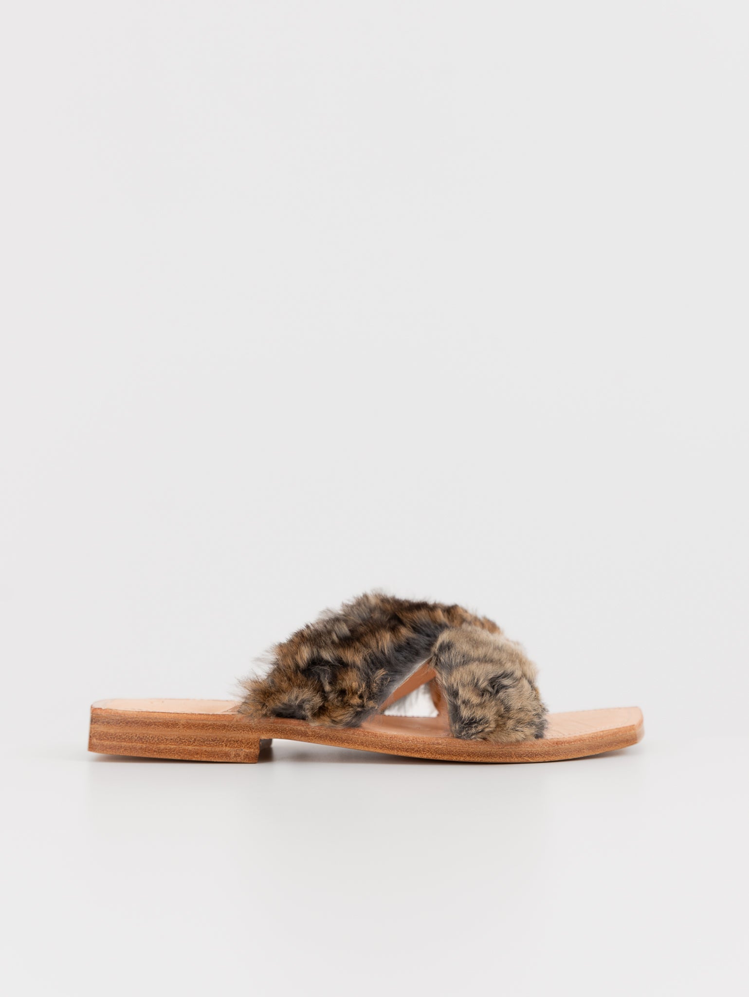 Quitan Rabbit Fur Sandals No. 1 - QUITAN at Worthwhile - shop SANDAL