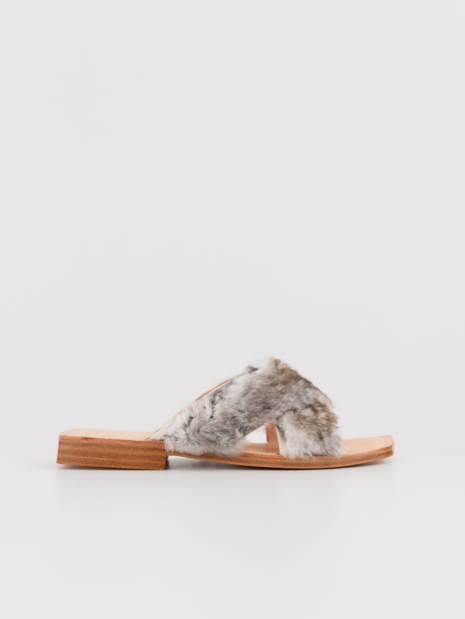 Quitan Rabbit Fur Sandals No. 1 - QUITAN at Worthwhile - shop SANDAL