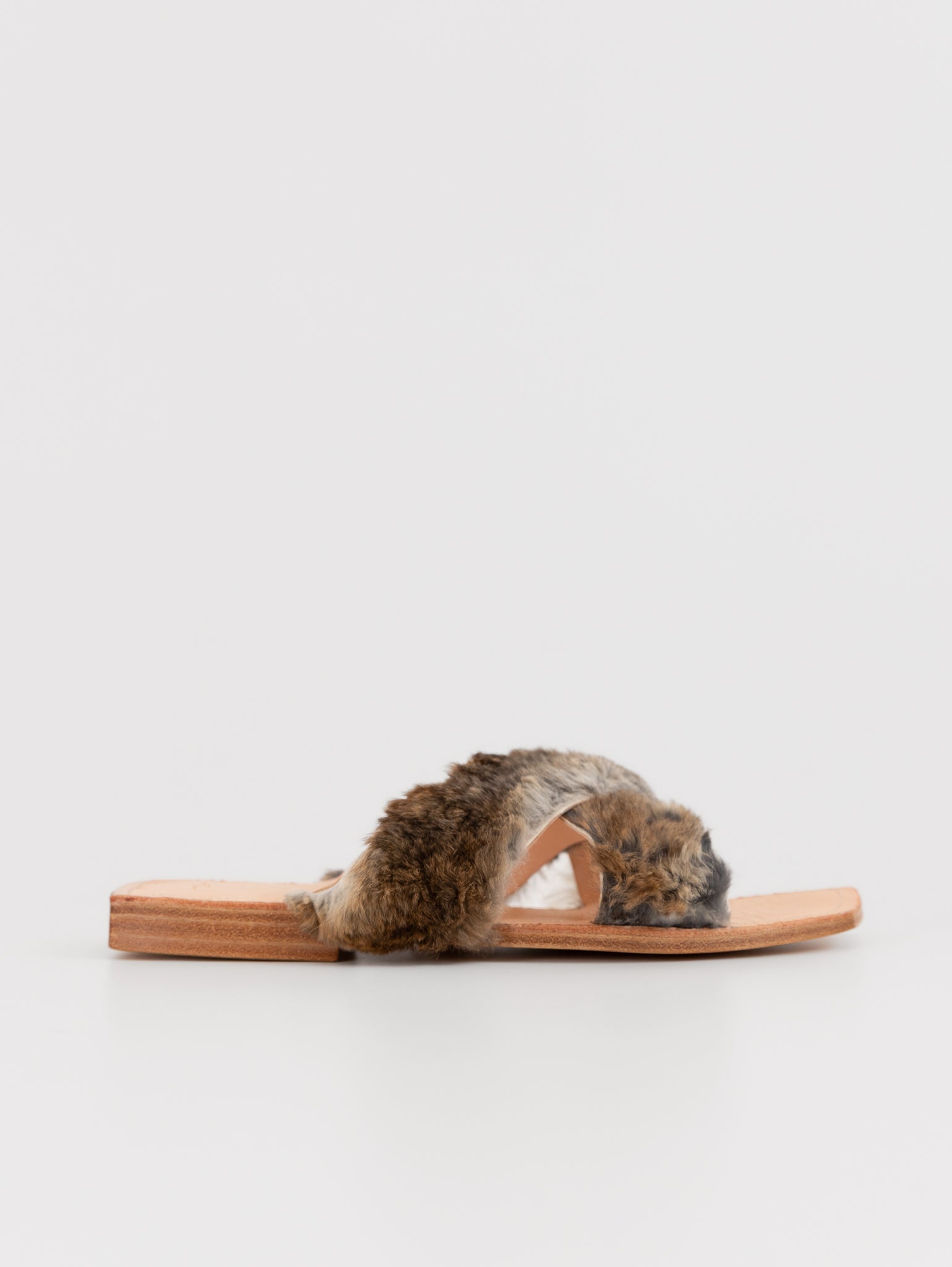 Quitan Rabbit Fur Sandals No. 1 - QUITAN at Worthwhile - shop SANDAL