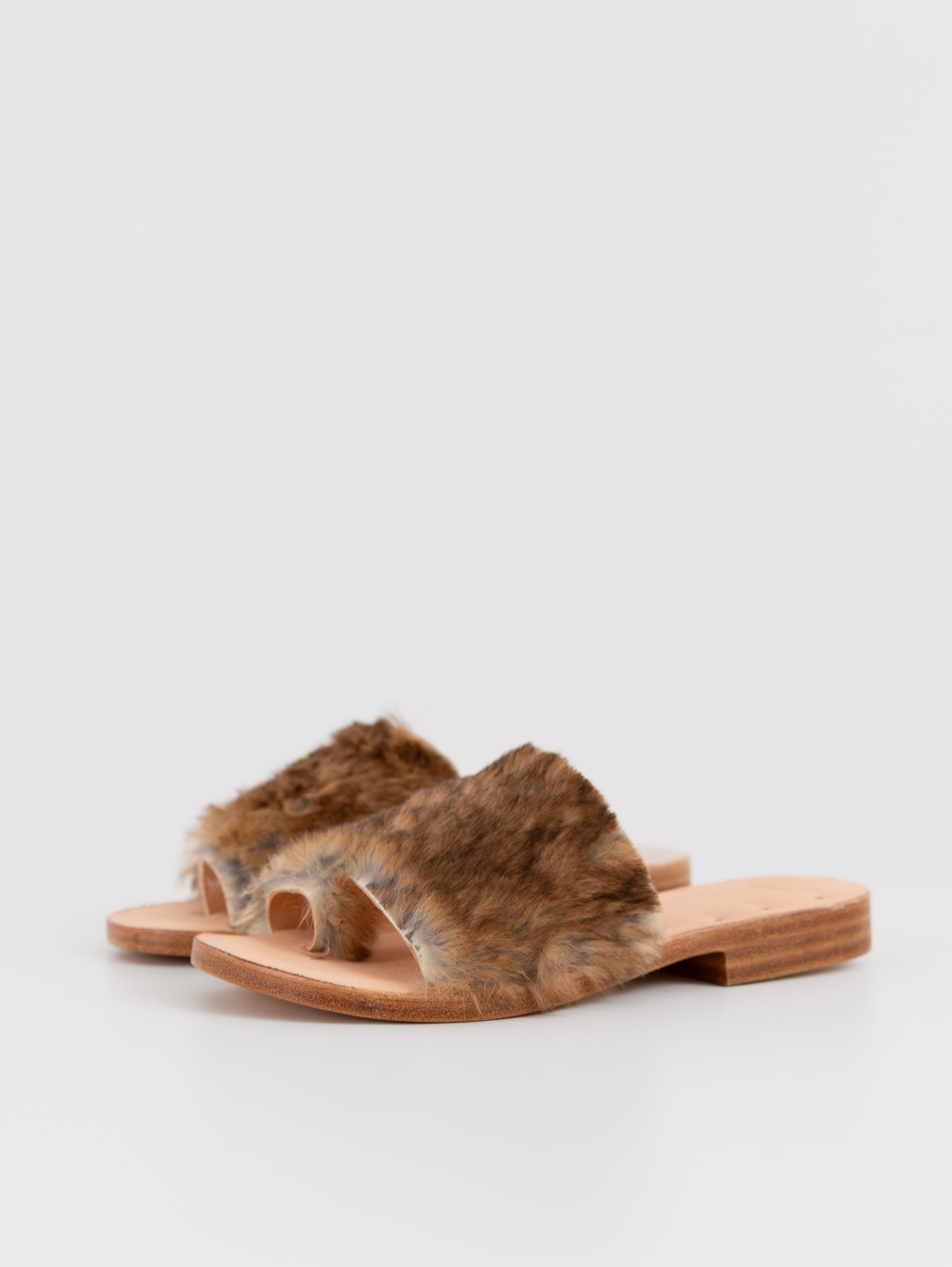 Quitan Rabbit Fur Sandals No. 2 - QUITAN at Worthwhile - shop SANDAL