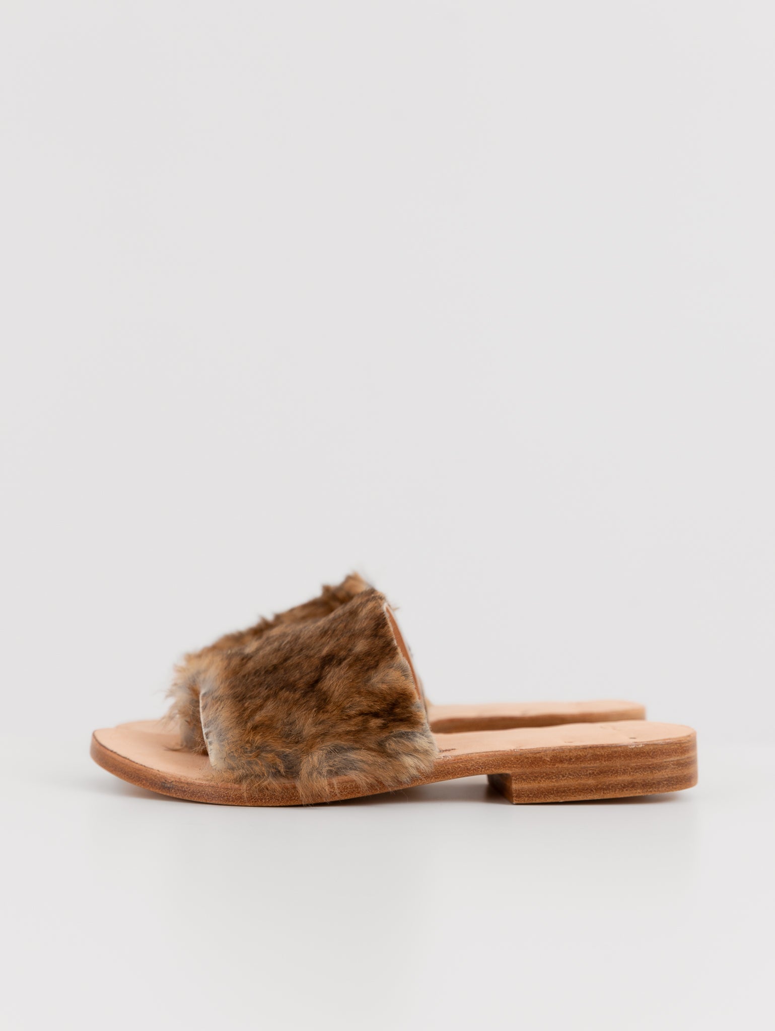 Quitan Rabbit Fur Sandals No. 2 - QUITAN at Worthwhile - shop SANDAL