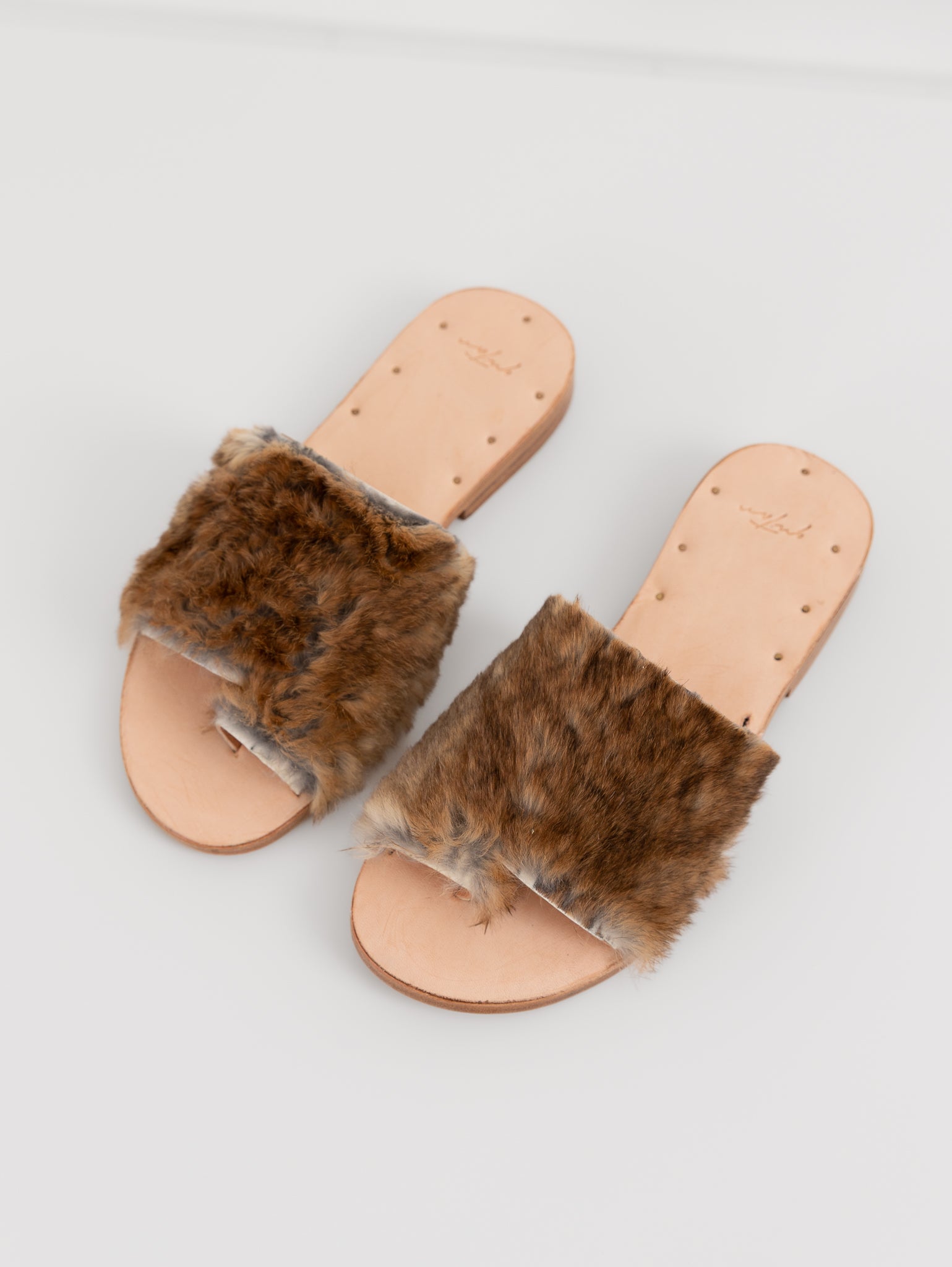Quitan Rabbit Fur Sandals No. 2 - QUITAN at Worthwhile - shop SANDAL