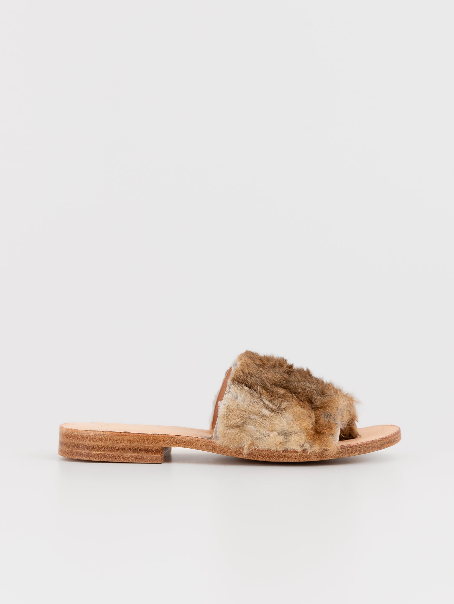 Quitan Rabbit Fur Sandals No. 2 - QUITAN at Worthwhile - shop SANDAL