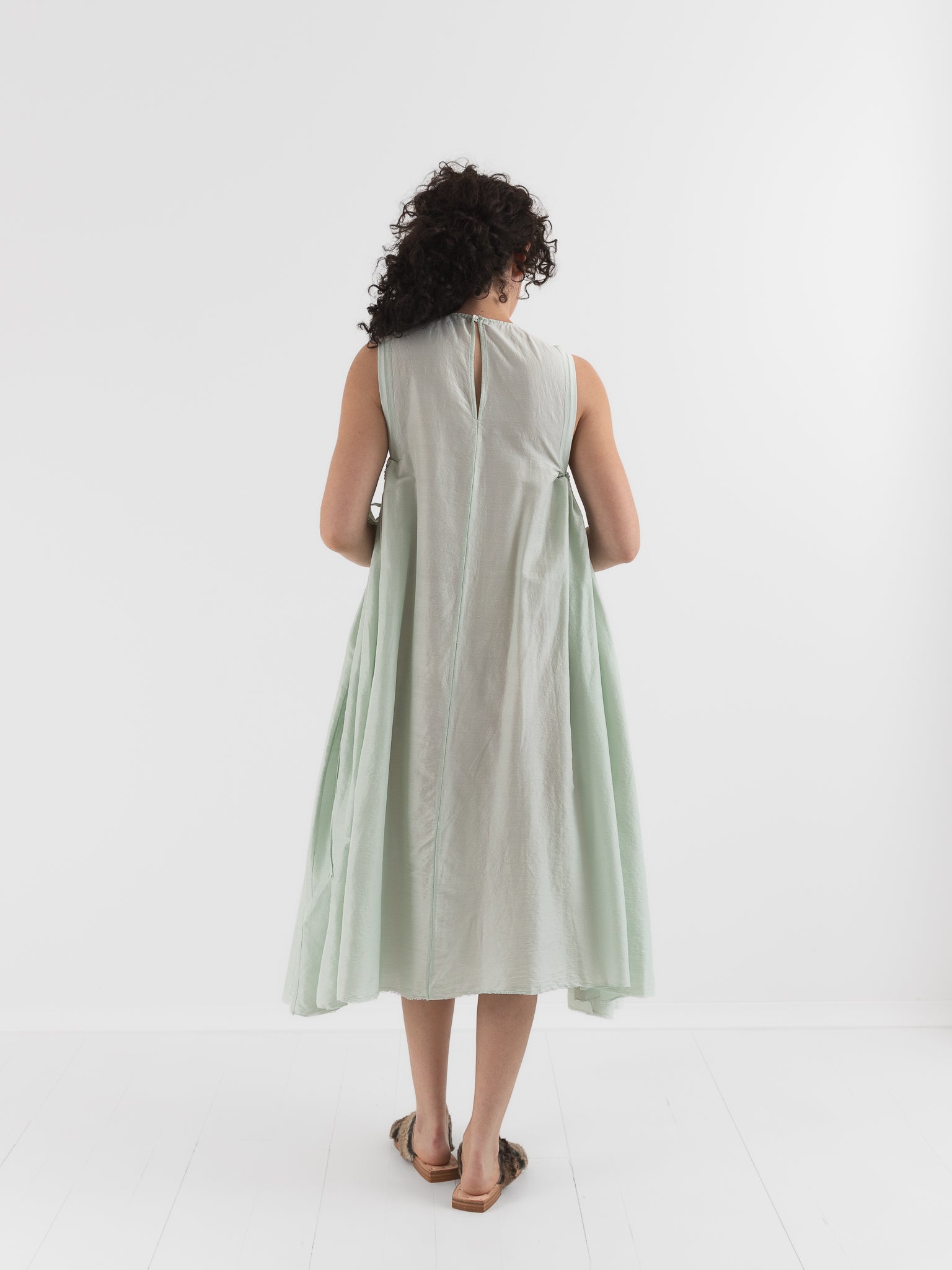 Quitan Dress in Mint Sage - QUITAN at Worthwhile - shop DRESS