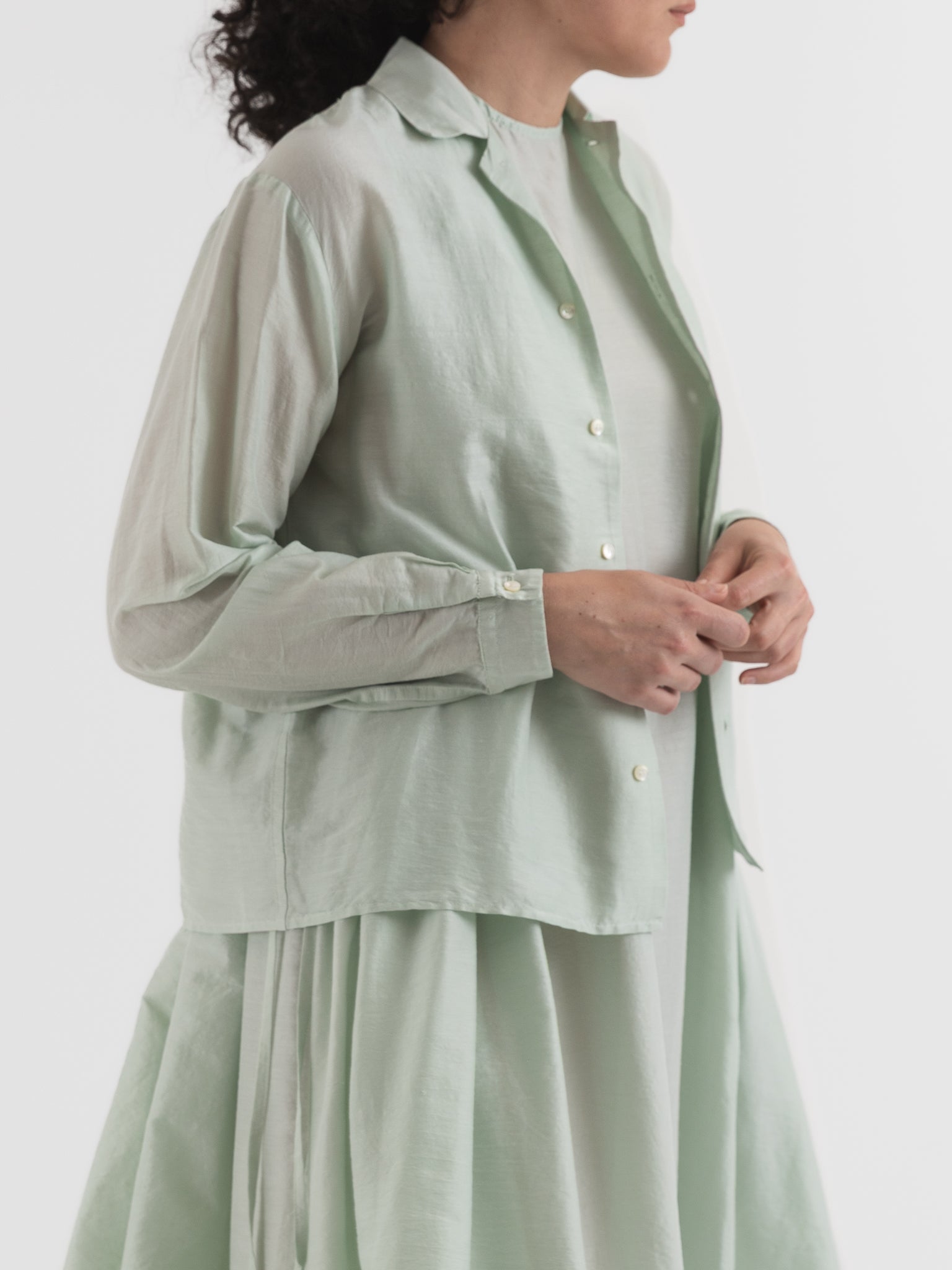 Quitan Almost Jacket in Mint Sage - QUITAN at Worthwhile - shop JACKET