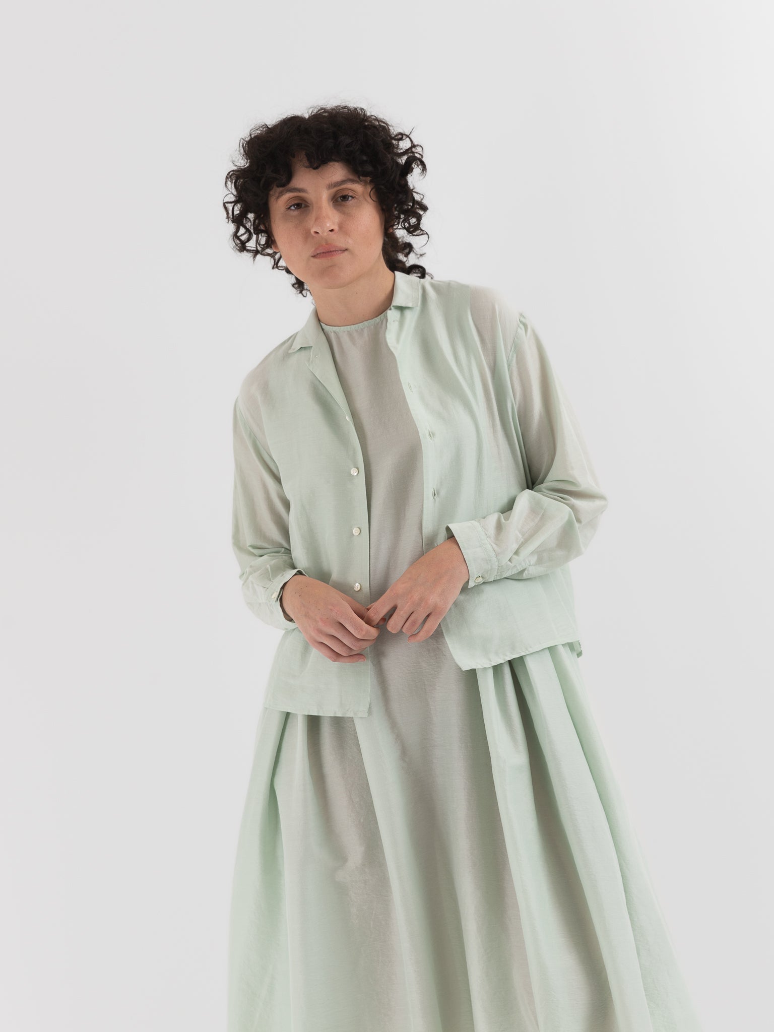 Quitan Almost Jacket in Mint Sage - QUITAN at Worthwhile - shop JACKET