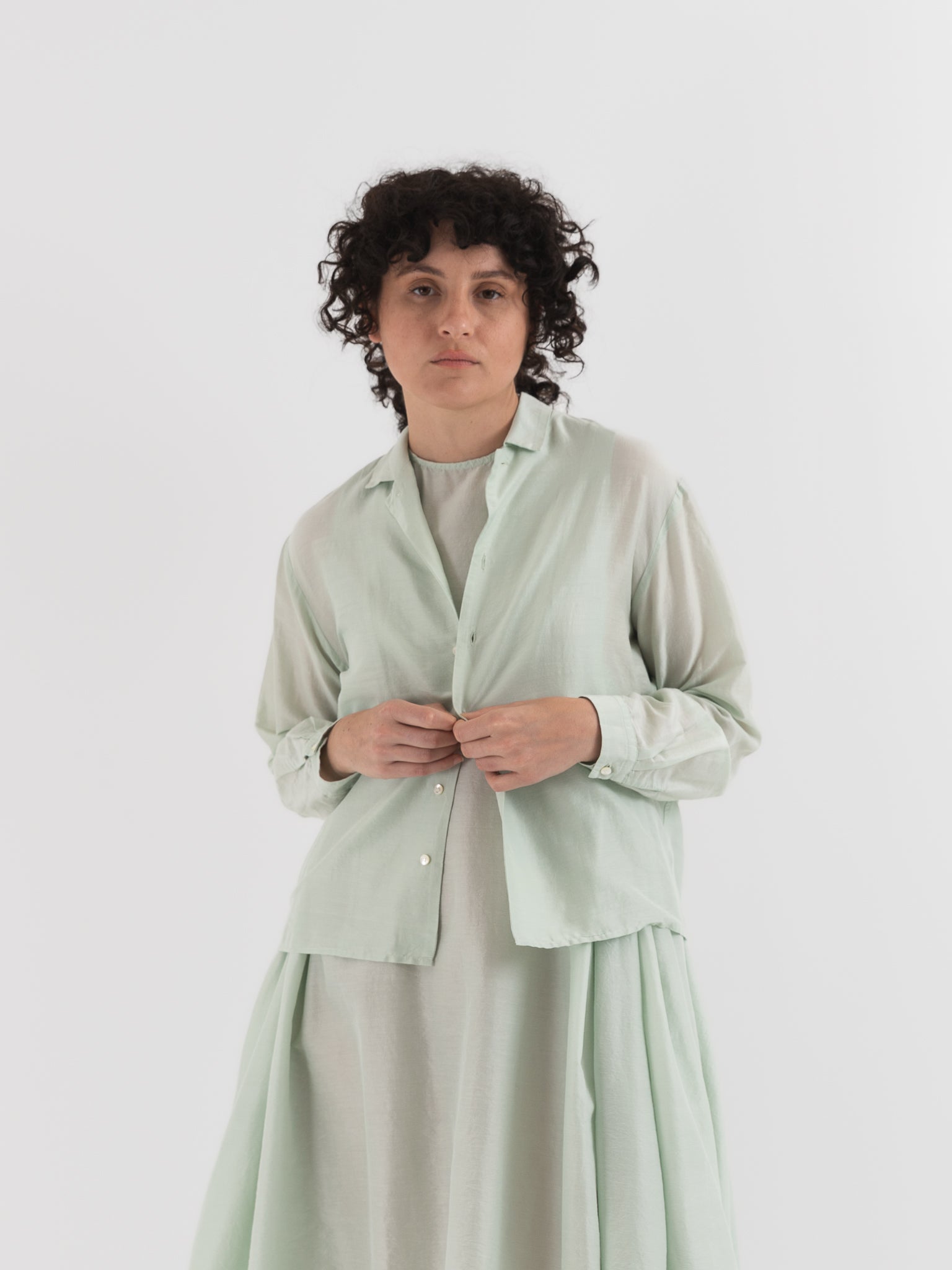 Quitan Almost Jacket in Mint Sage - QUITAN at Worthwhile - shop JACKET