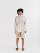 Quitan Muay Thaï Shorts in Flower - QUITAN at Worthwhile - shop SHORTS