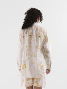 Quitan Wide Shirt in Flower No. 1 - QUITAN at Worthwhile - shop TOP