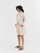 Quitan Muay Thaï Shorts in Flower - QUITAN at Worthwhile - shop SHORTS