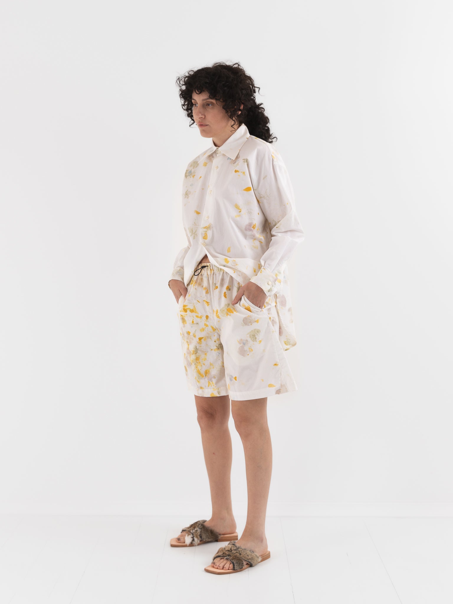 Quitan Muay Thaï Shorts in Flower - QUITAN at Worthwhile - shop SHORTS