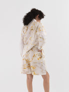 Quitan Wide Shirt in Flower No. 2 - QUITAN at Worthwhile - shop TOP