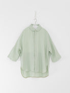 Quitan Round Collar Shirt in Mint Sage - QUITAN at Worthwhile - shop TOP