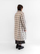 Ricorrrobe Clematis Coat, Beige/Ivory Check - Worthwhile