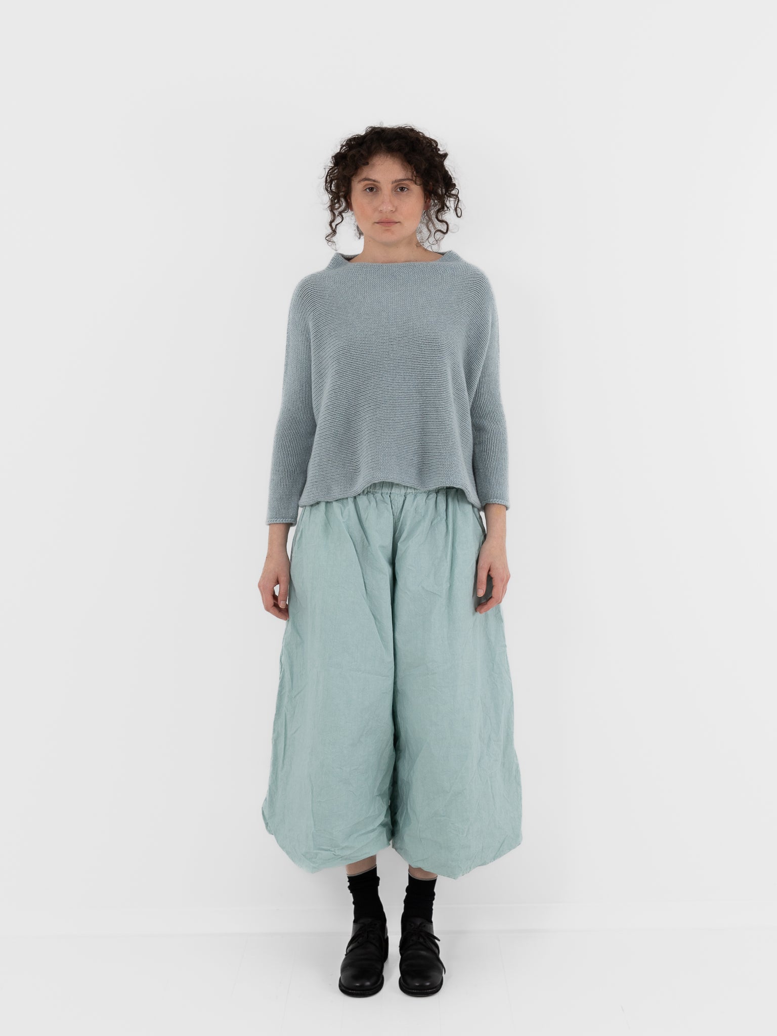 Ricorrrobe Hazel Sweater in Aqua Quartz - RICORRROBE at Worthwhile - shop SWEATER