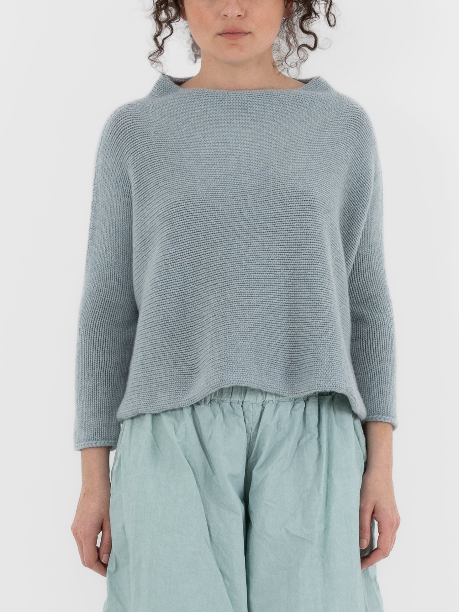 Ricorrrobe Hazel Sweater in Aqua Quartz - RICORRROBE at Worthwhile - shop SWEATER