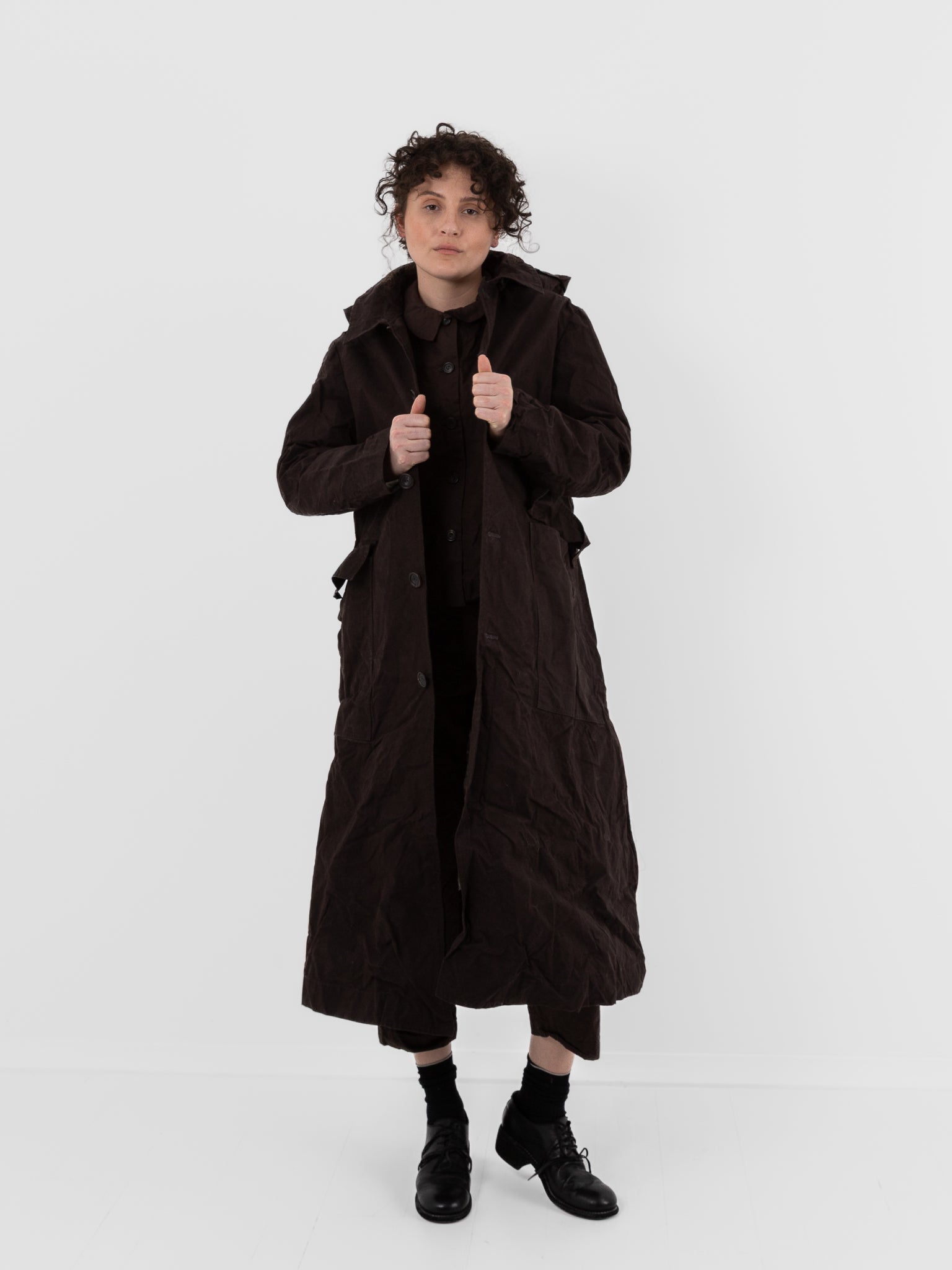 Ricorrrobe Rain Coat in Smokey Quartz - RICORRROBE at Worthwhile - shop COAT