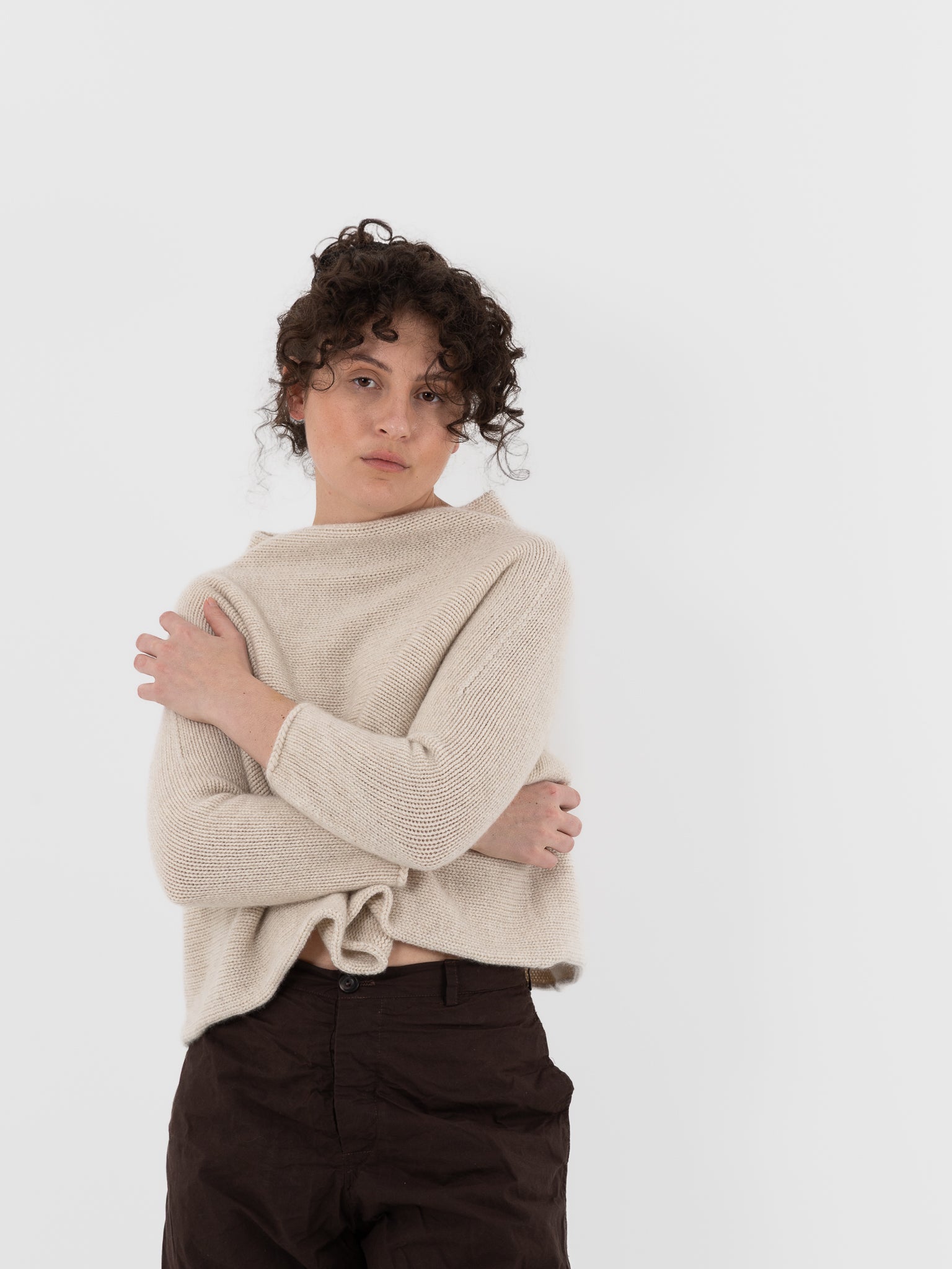 Ricorrrobe Hazel Sweater in Mother of Pearl - RICORRROBE at Worthwhile - shop SWEATER