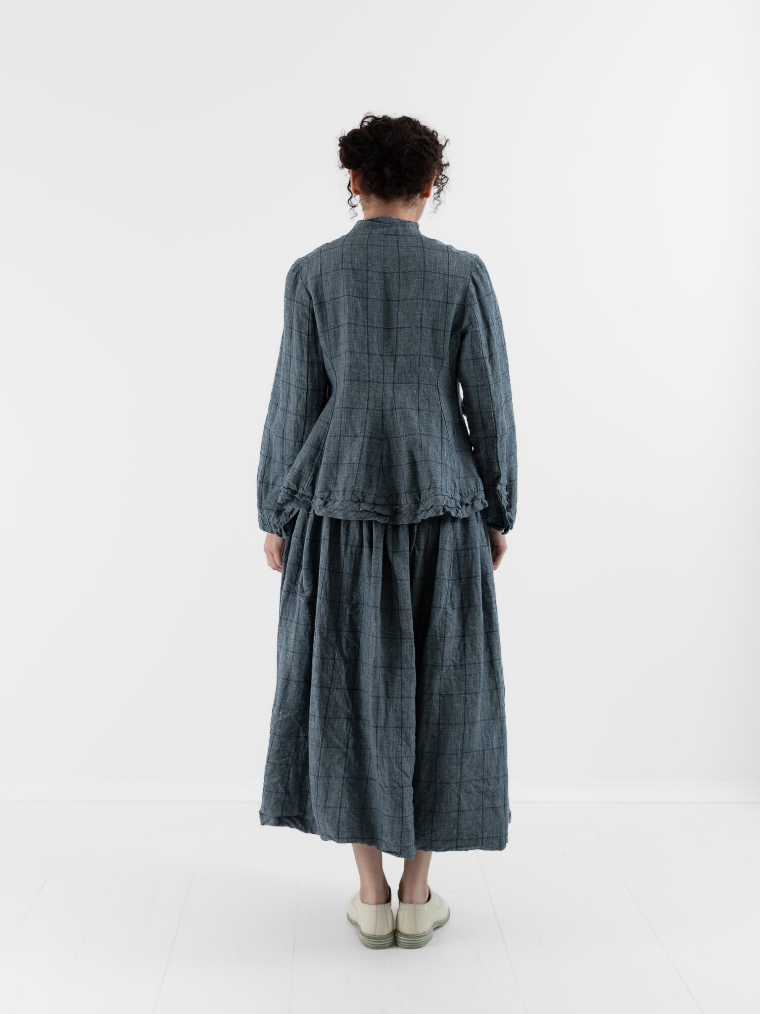 Ricorrrobe Sunflower Skirt in Windowpane - RICORRROBE at Worthwhile - shop SKIRT