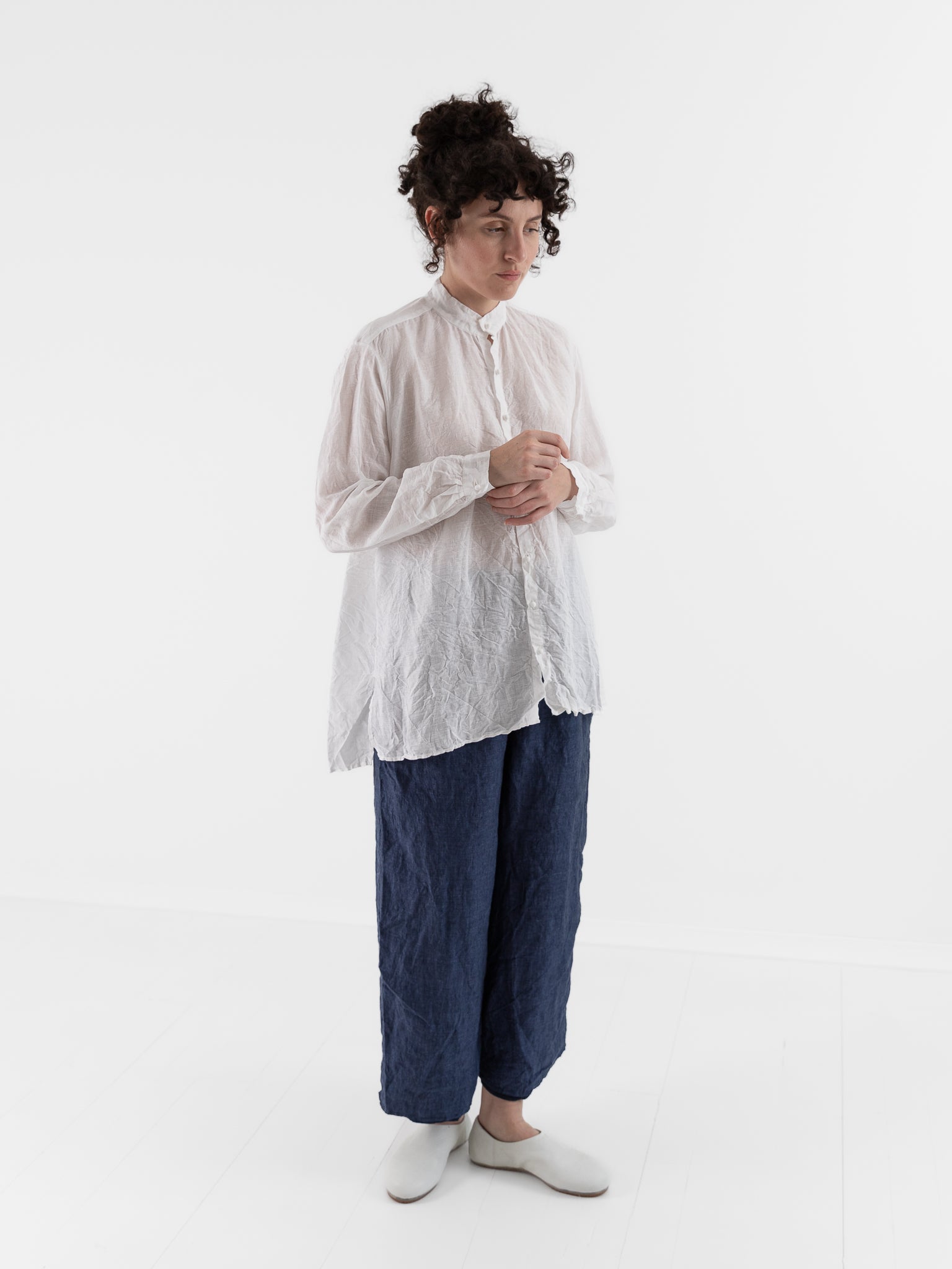 Risa Nakamura Shirt Jasmine in White - RISA NAKAMURA at Worthwhile - shop TOP