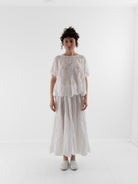 Risa Nakamura Skirt Sakura in White - RISA NAKAMURA at Worthwhile - shop SKIRT