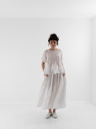 Risa Nakamura Skirt Sakura in White - RISA NAKAMURA at Worthwhile - shop SKIRT
