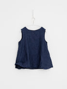 Risa Nakamura Reversible Top Sweet Pea in Blue & Dark Blue - RISA NAKAMURA at Worthwhile - shop TOP