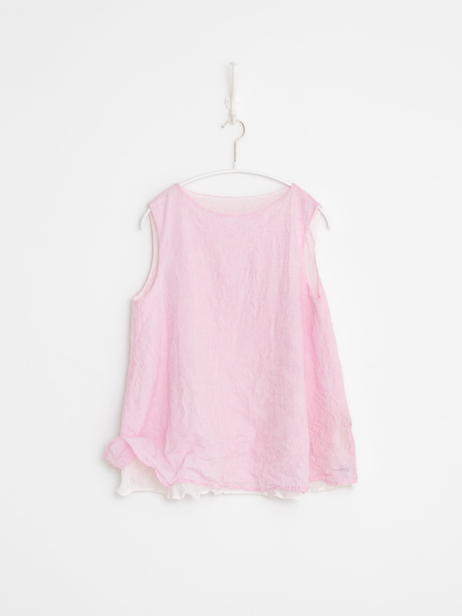 Risa Nakamura Reversible Top Sweet Pea in White & Pink - RISA NAKAMURA at Worthwhile - shop TOP