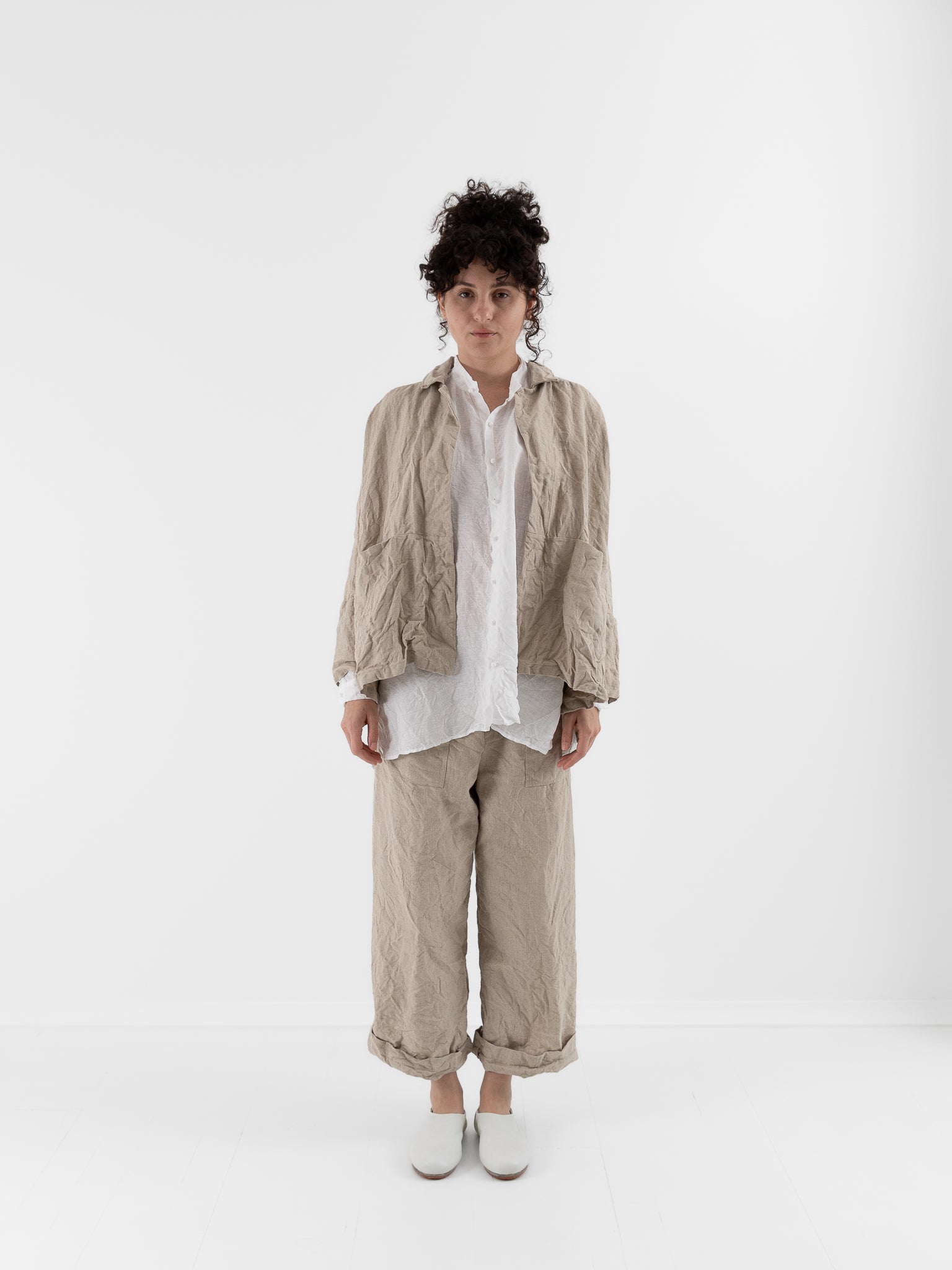 Risa Nakamura Jacket Zen in Natural - RISA NAKAMURA at Worthwhile - shop JACKET