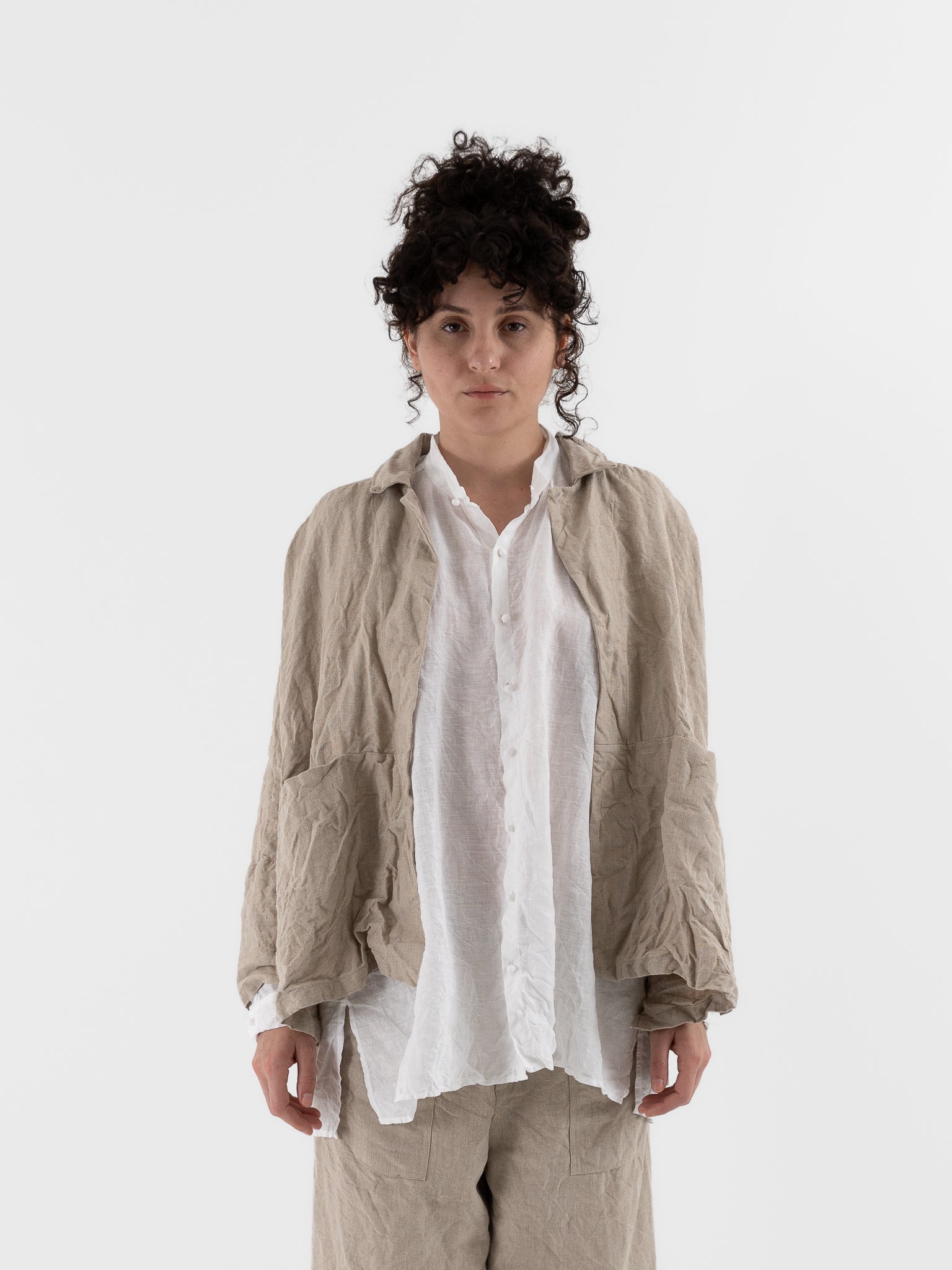 Risa Nakamura Jacket Zen in Natural - RISA NAKAMURA at Worthwhile - shop JACKET