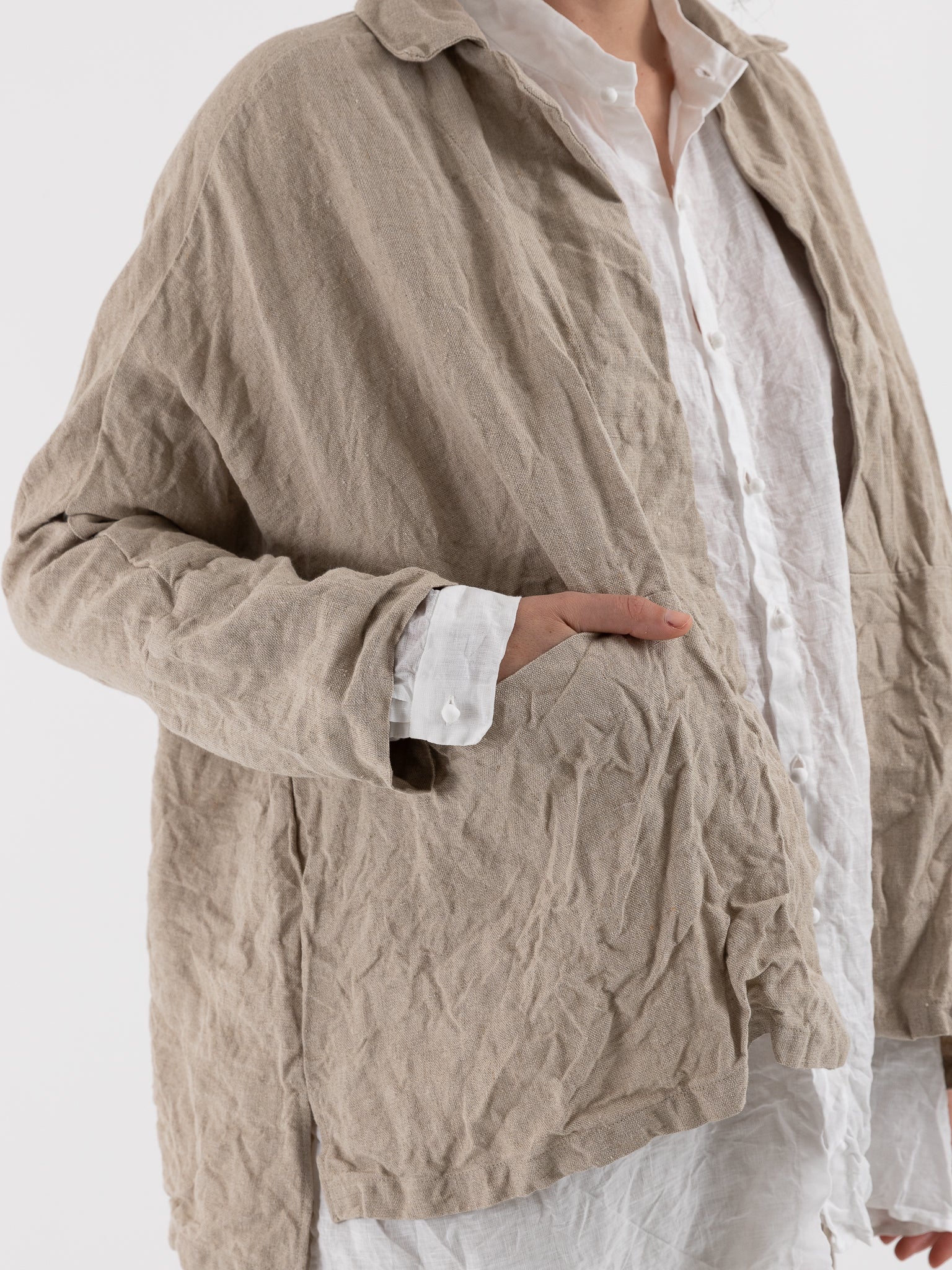 Risa Nakamura Jacket Zen in Natural - RISA NAKAMURA at Worthwhile - shop JACKET