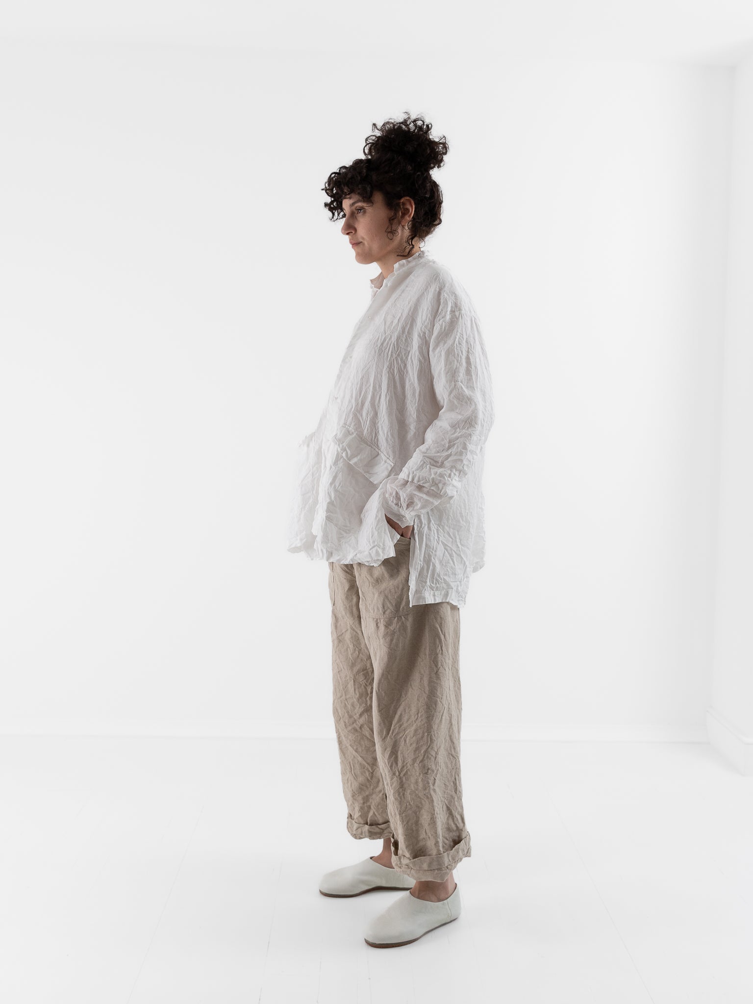 Risa Nakamura Jacket Lilac in White - RISA NAKAMURA at Worthwhile - shop JACKET