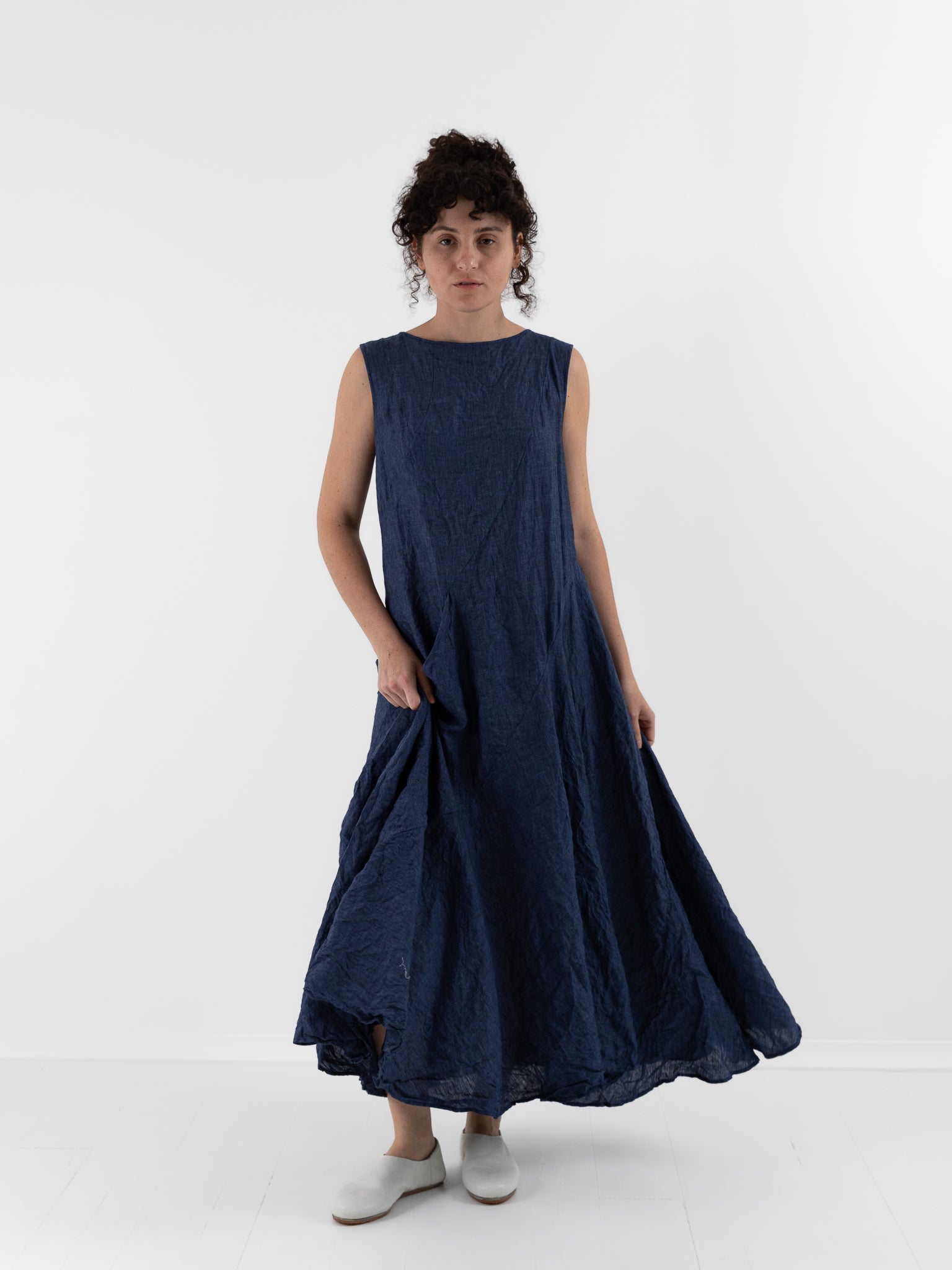 Risa Nakamura Dress Mokuren in Blue - RISA NAKAMURA at Worthwhile - shop DRESS