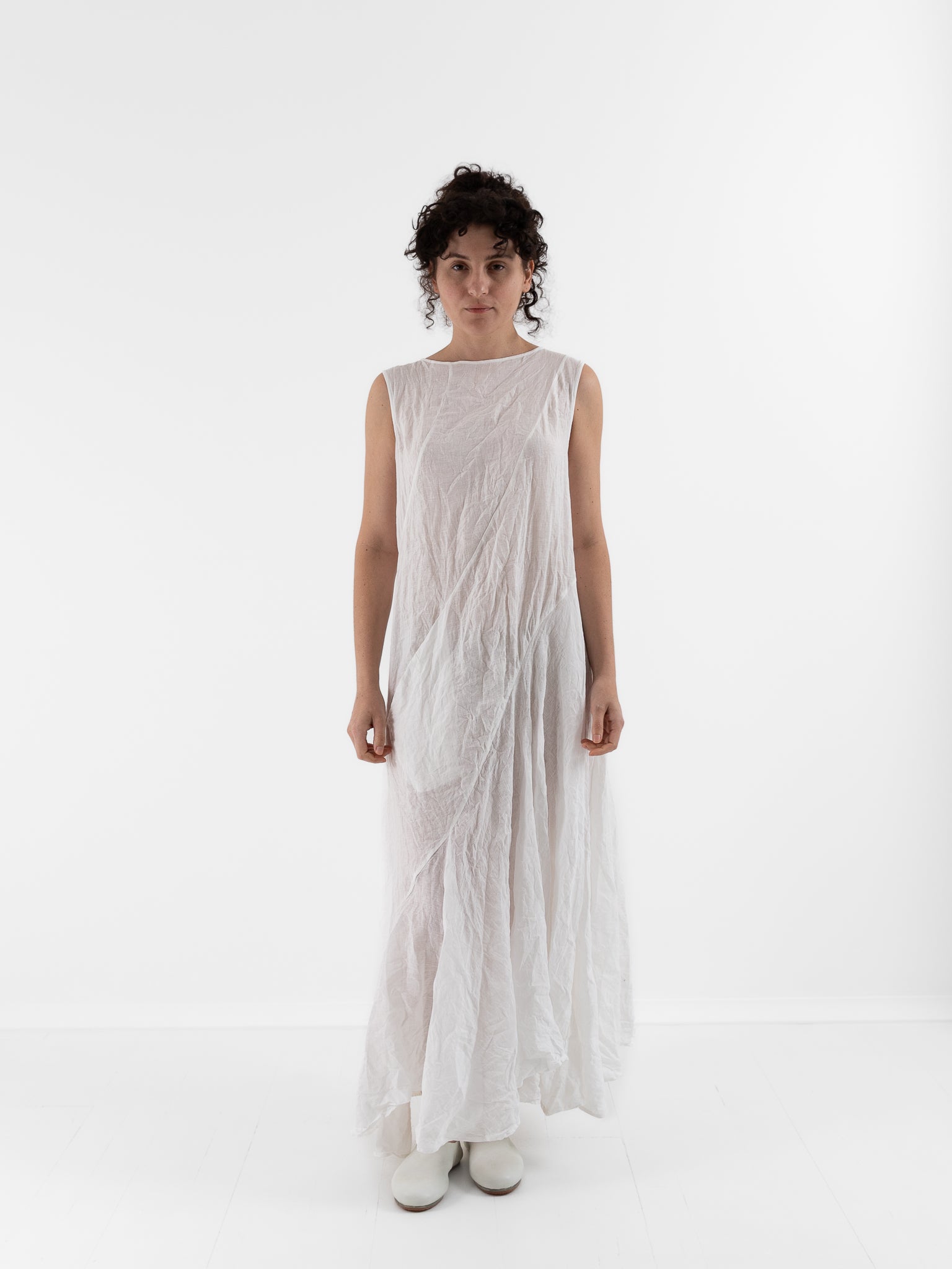 Risa Nakamura Dress Mokuren in White - RISA NAKAMURA at Worthwhile - shop DRESS