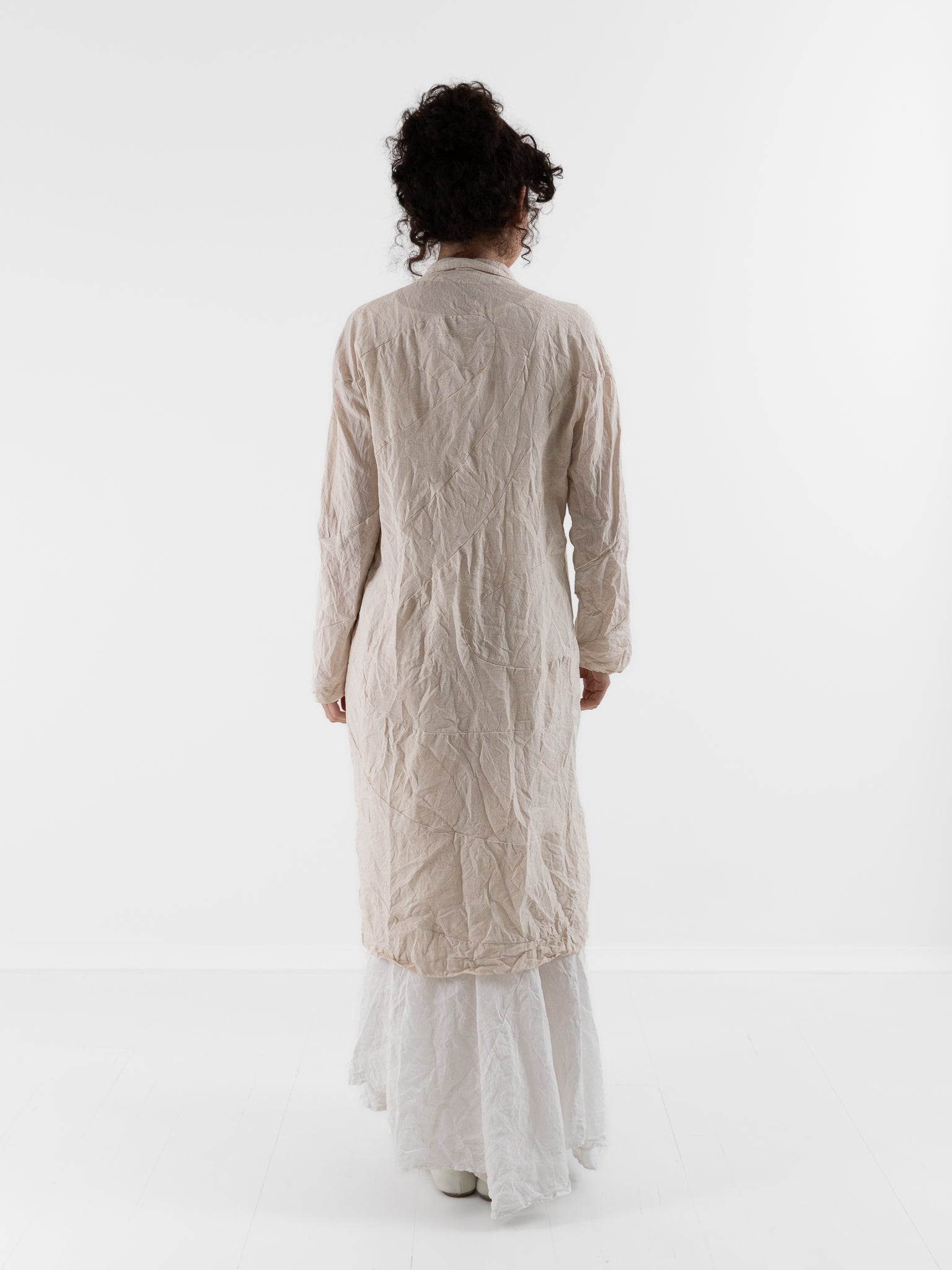 Risa Nakamura Coat Mokuren in Off White - RISA NAKAMURA at Worthwhile - shop COAT